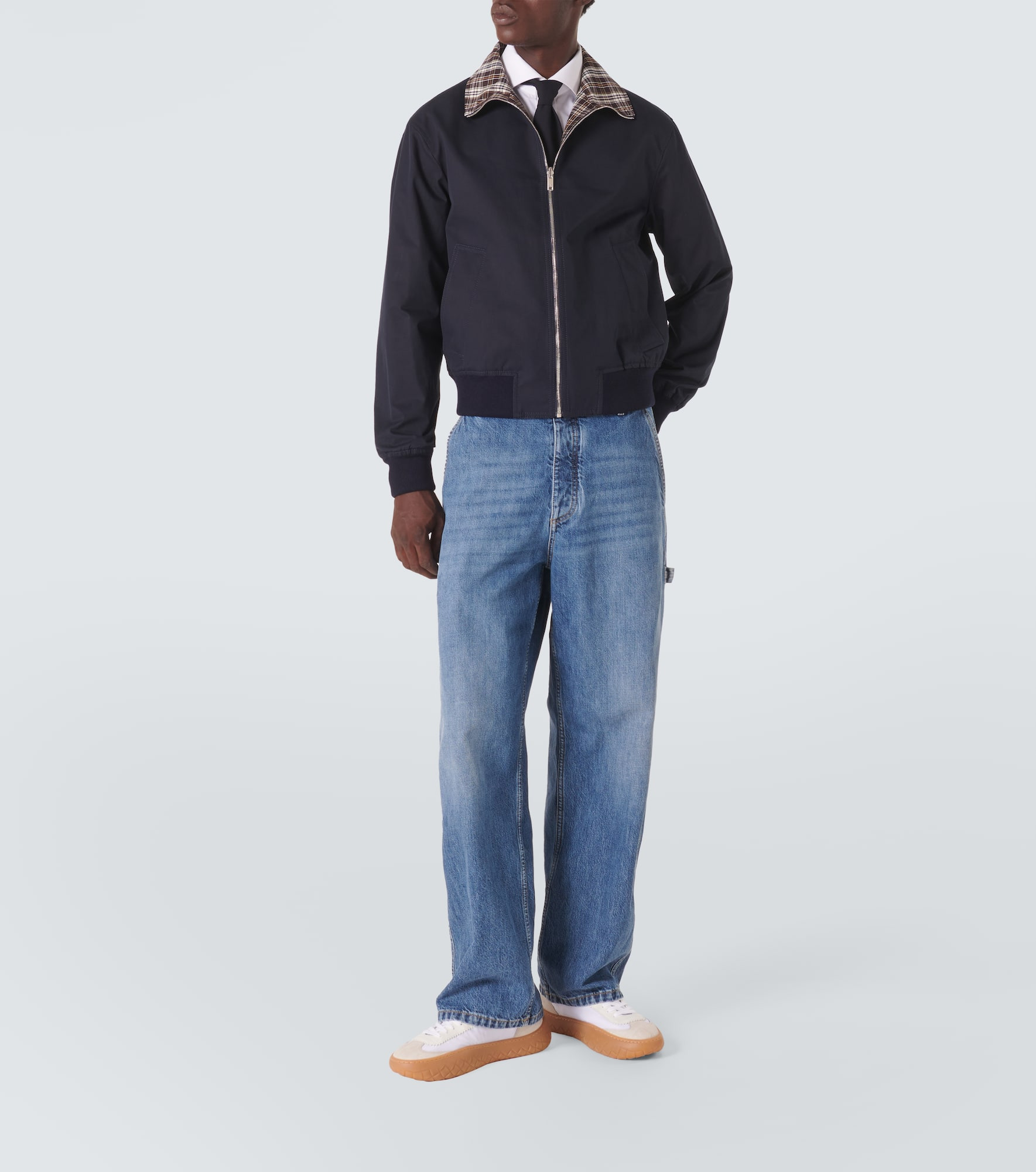 Reversible checked cotton blouson - 2