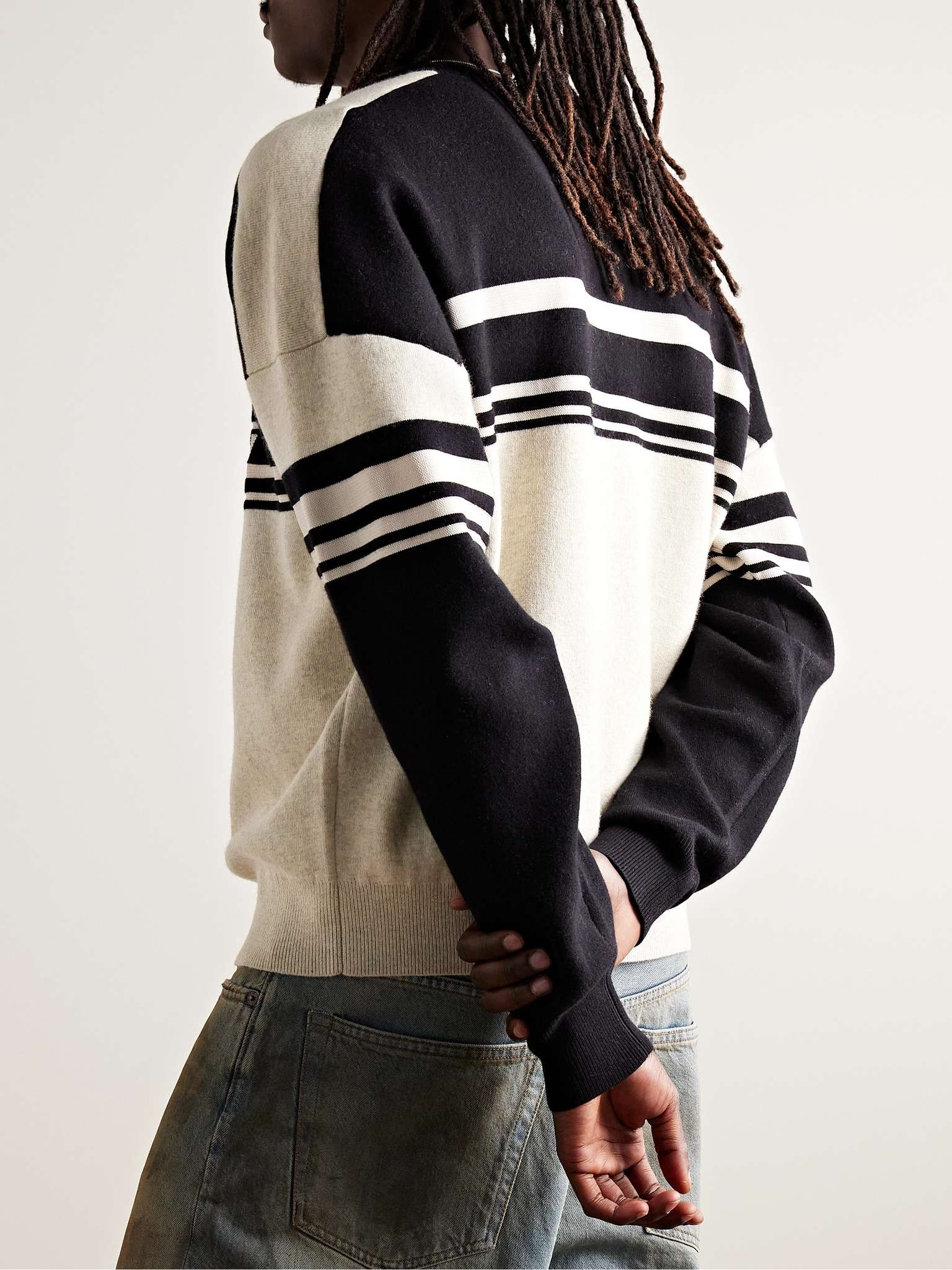 Colby Colour-Block Intarsia-Knit Sweater - 4