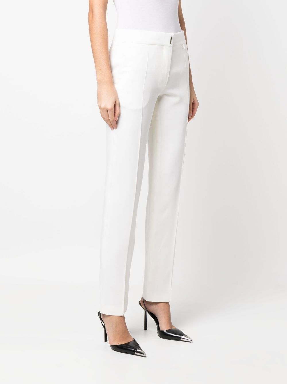 logo-plaque tailored trousers - 3