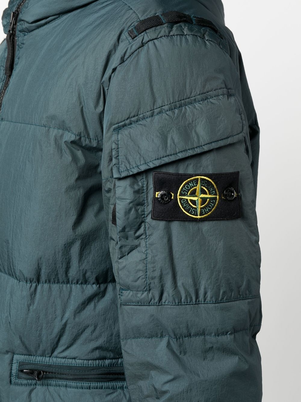 Compass-patch padded jacket - 5