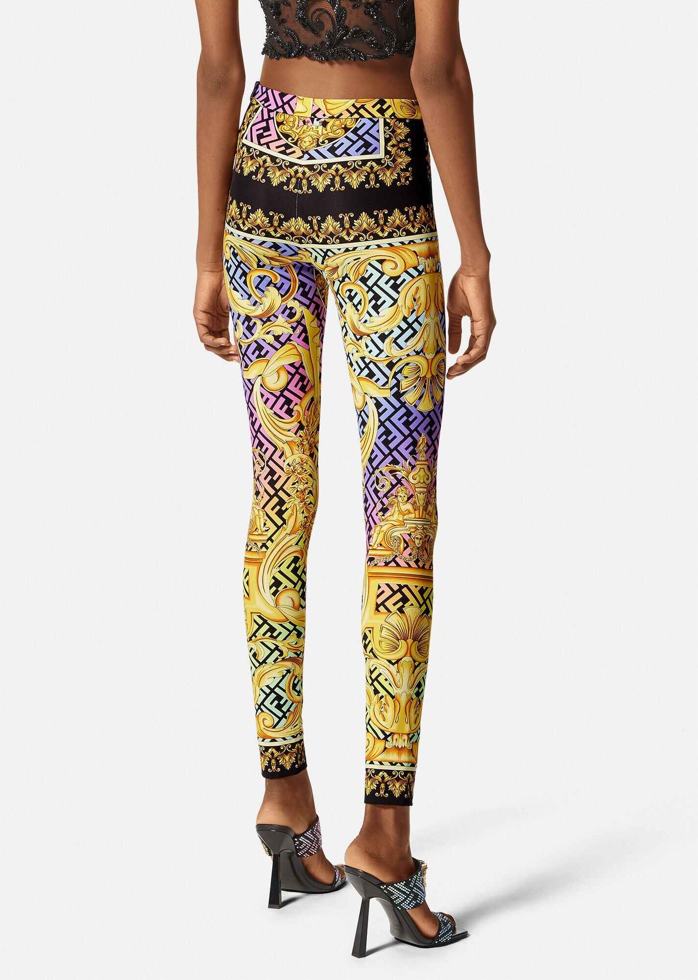 Fendace Gold Baroque Leggins - 4