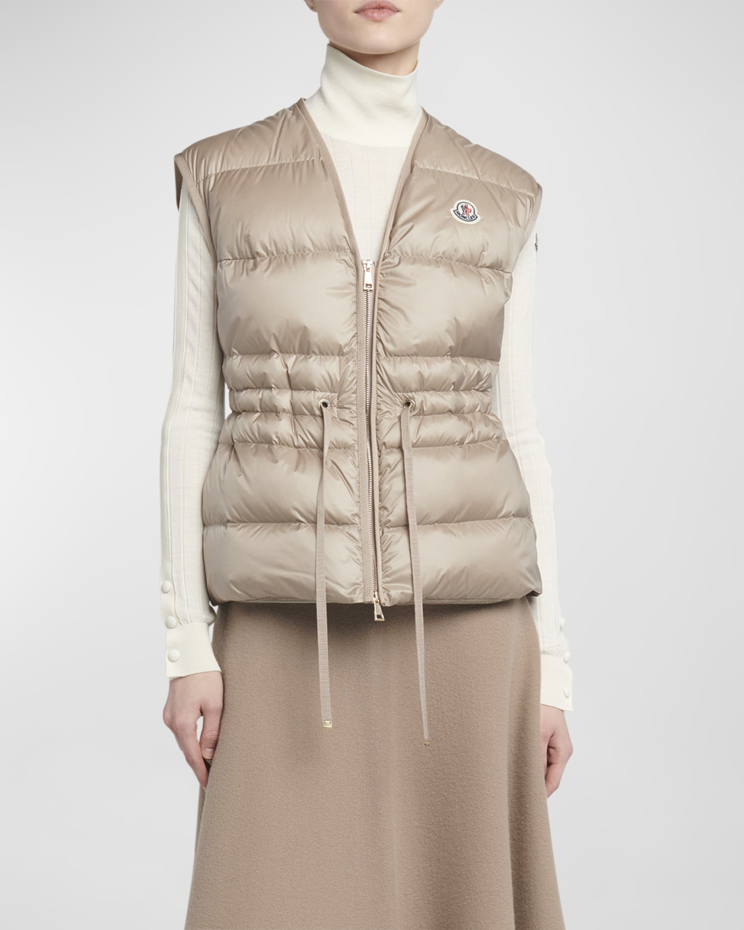 Moncler Nai Cinched Puffer Vest neimanmarcus REVERSIBLE