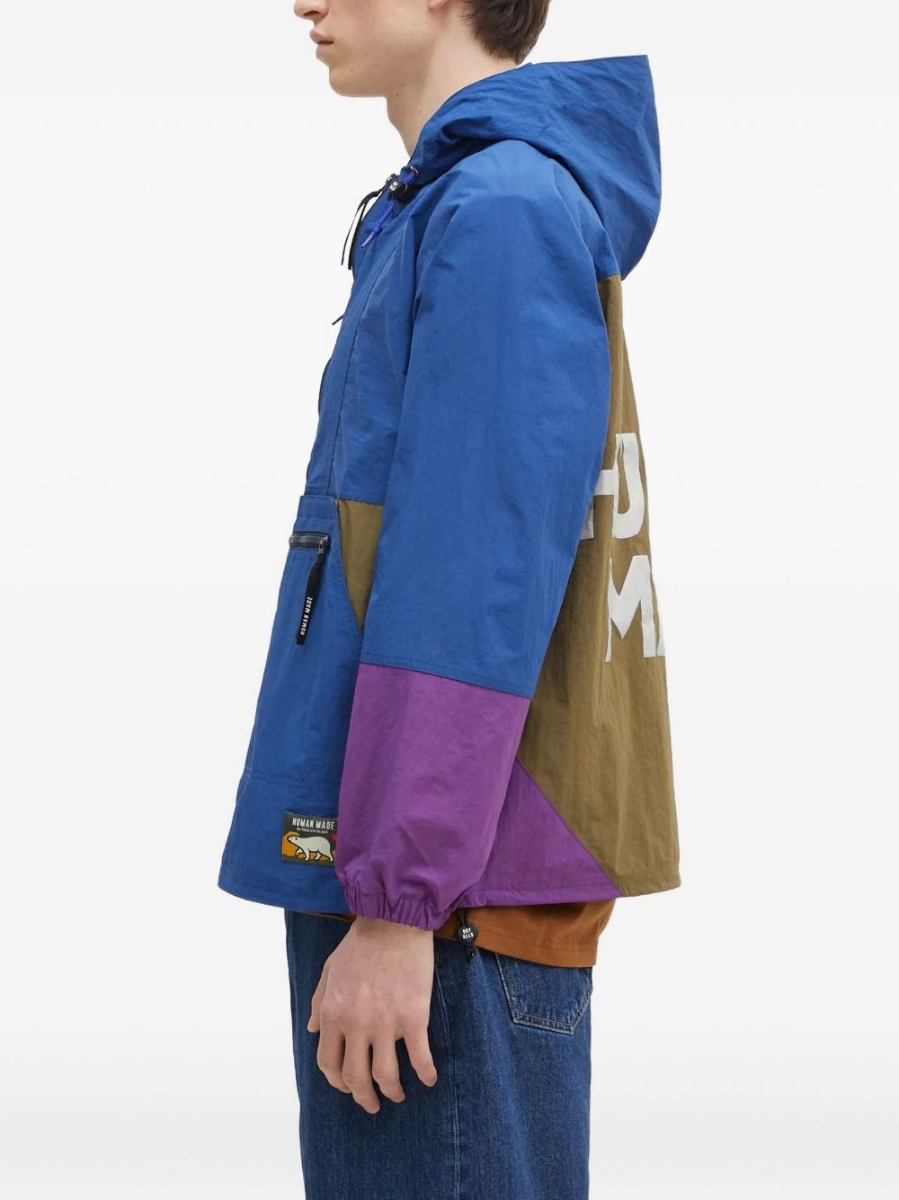 colour-block hoodie - 2