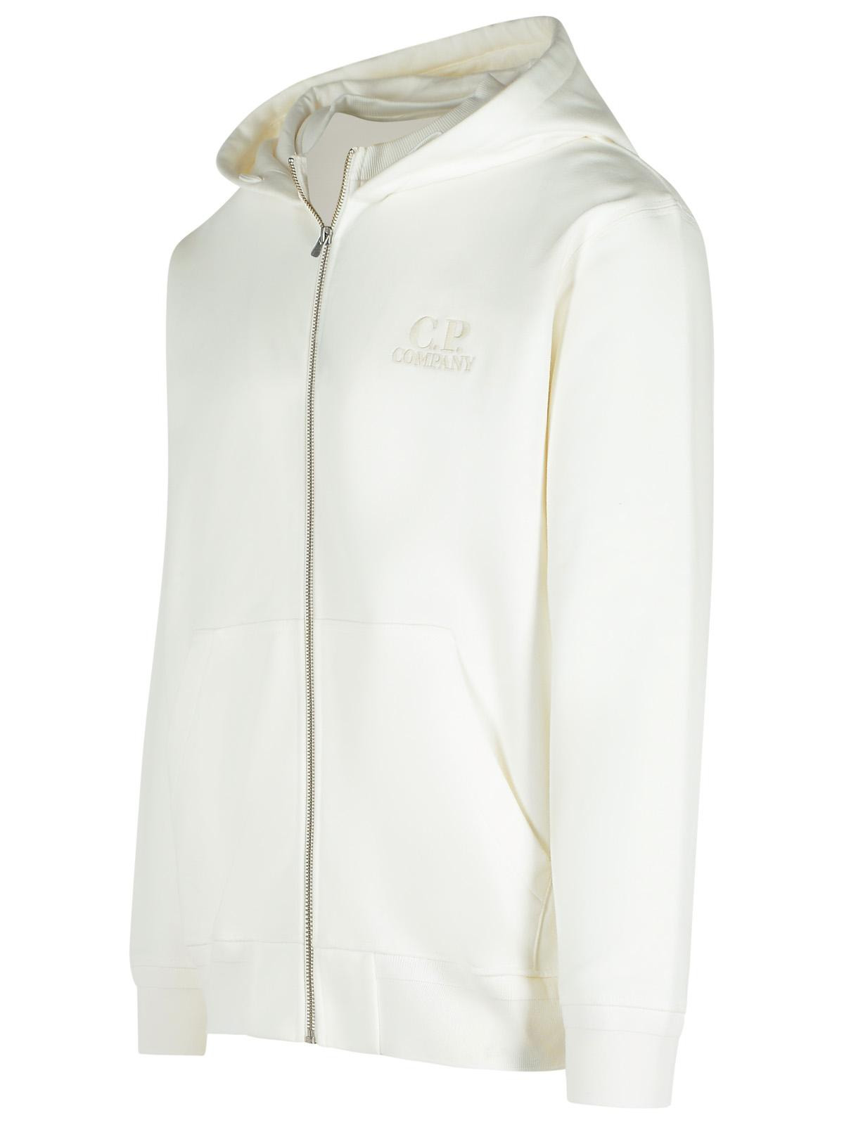 C.P. Company 'Lens' White Cotton Sweatshirt Men - 2