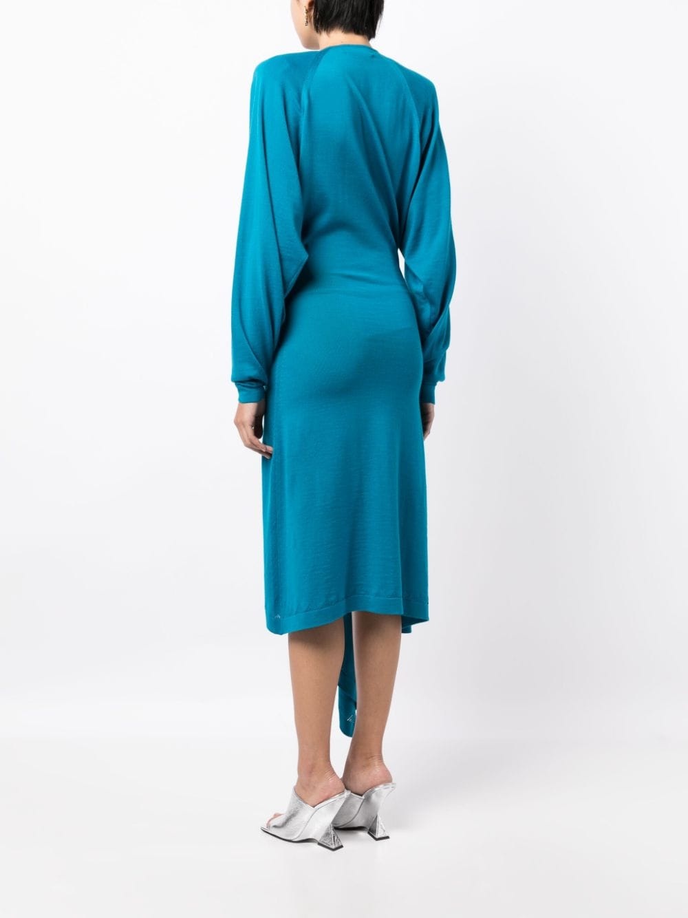Atwell wool midi wrap dress - 4