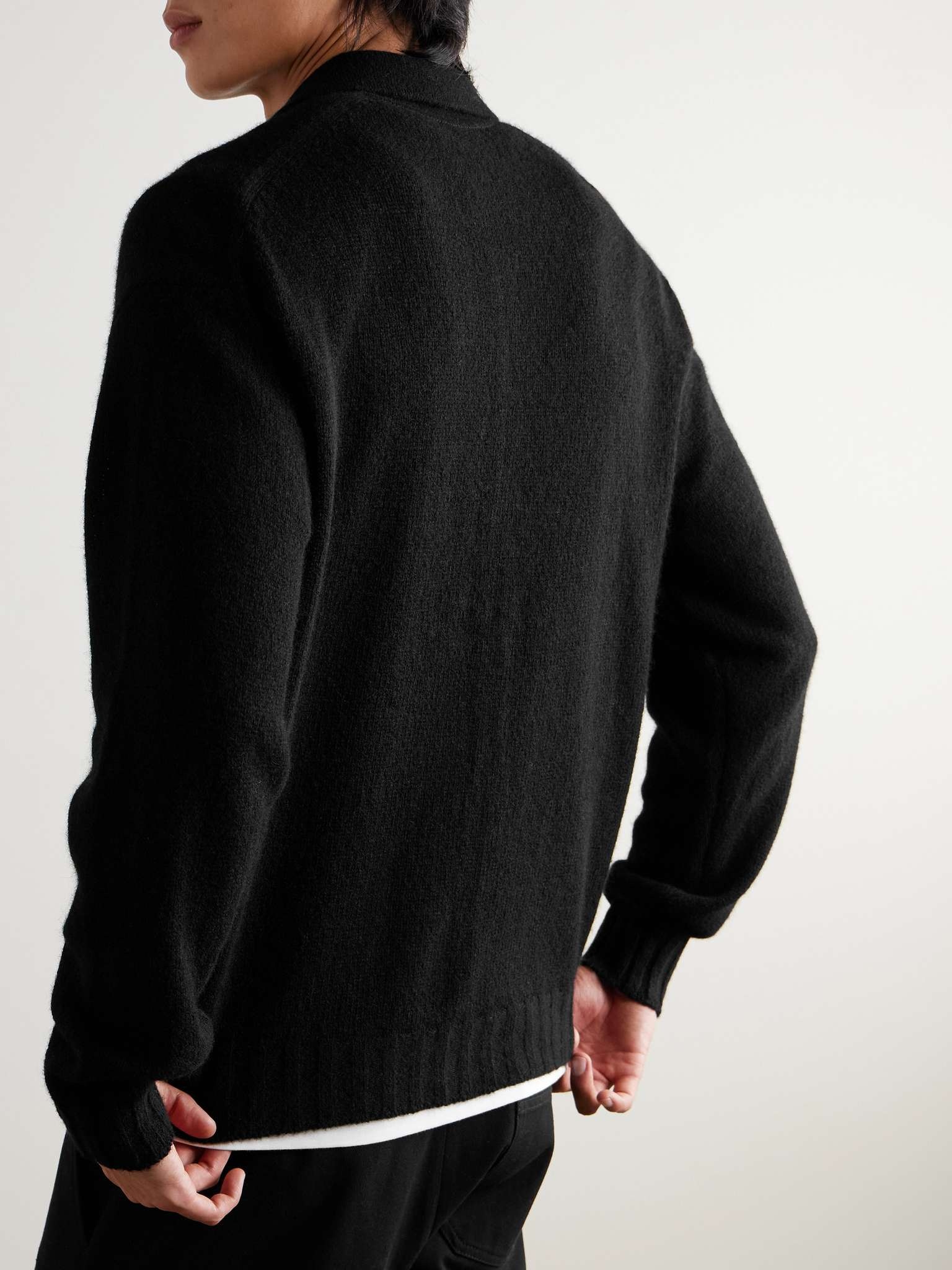 Cropped Shetland Wool and Cashmere-Blend Cardigan - 5