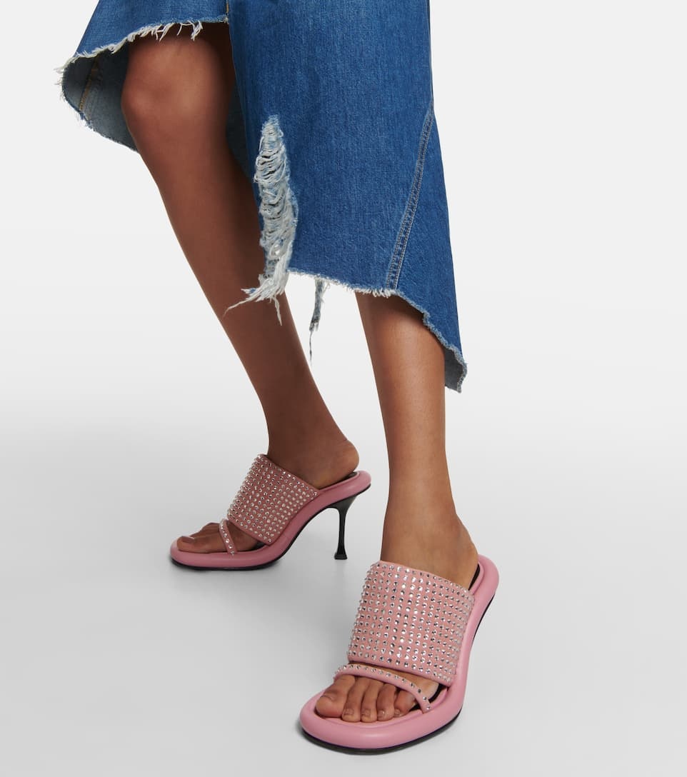 Bumper-Tube embellished mules - 4
