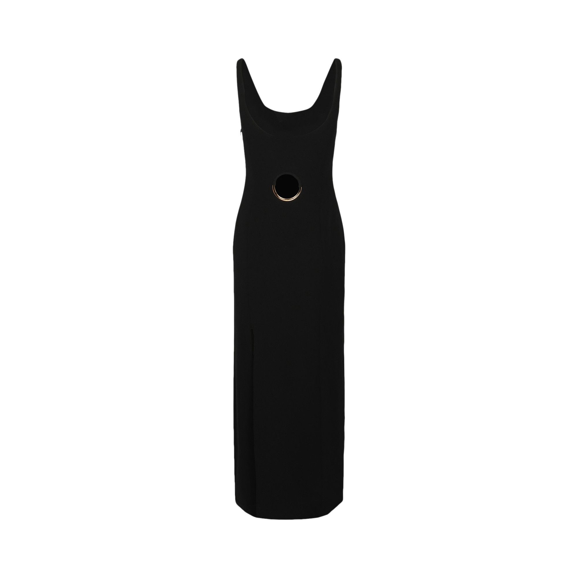 Versace Ring Cutout Sleeveless Maxi Dress 'Black' - 2