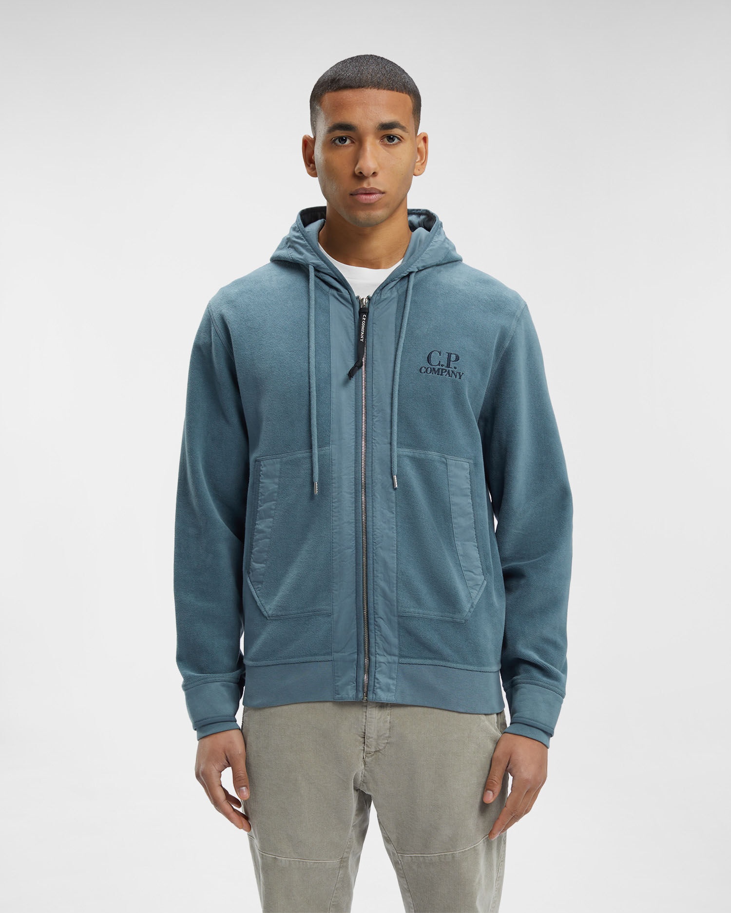 CP COMPANY｜HOOD/ZIP-UP (Reverse Brushed & Emerized Diag C.P. Company C.P. COMPANY MEN Reverse Brushed & Emerized