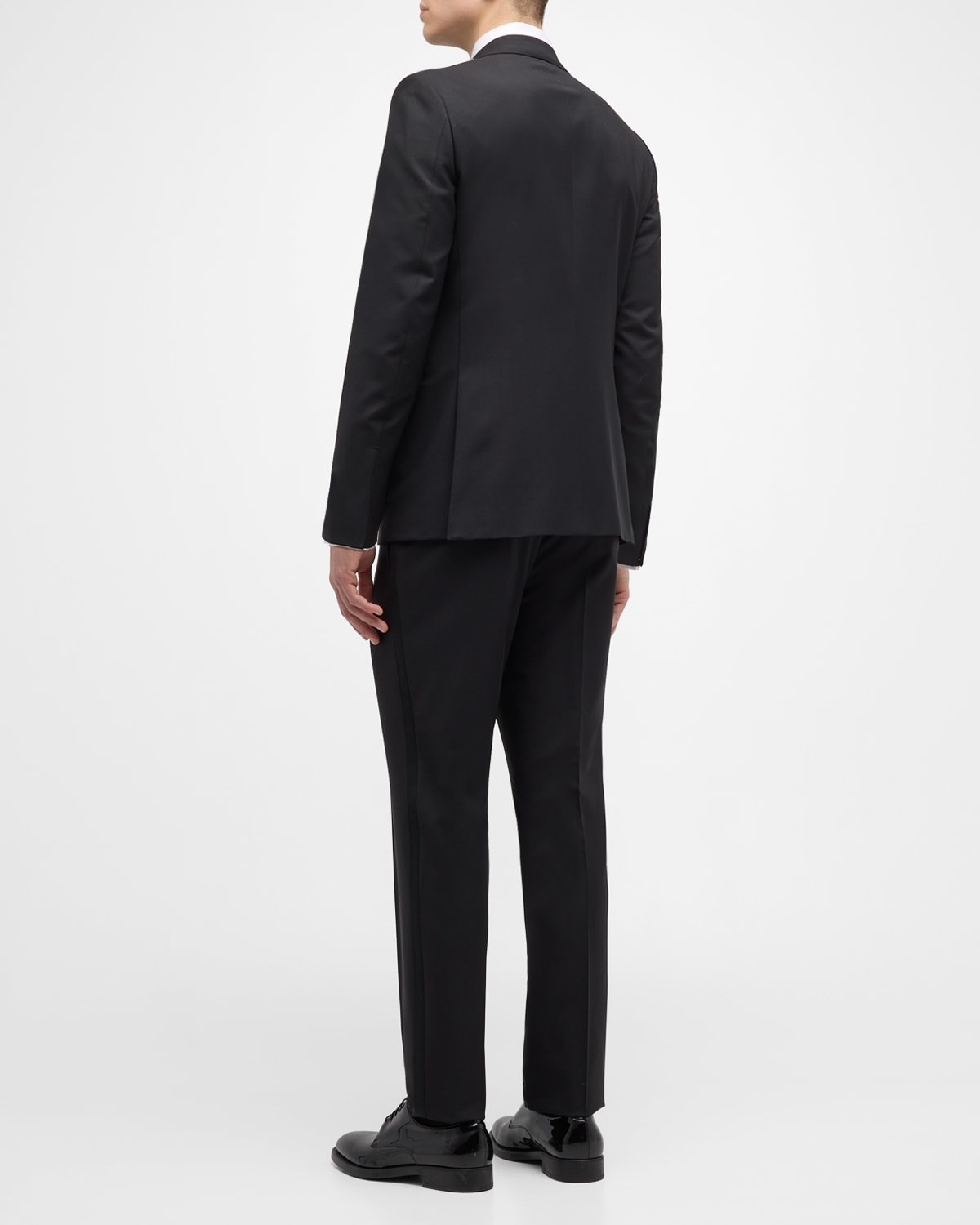 Men's Wool-Mohair Solid Tuxedo - 6