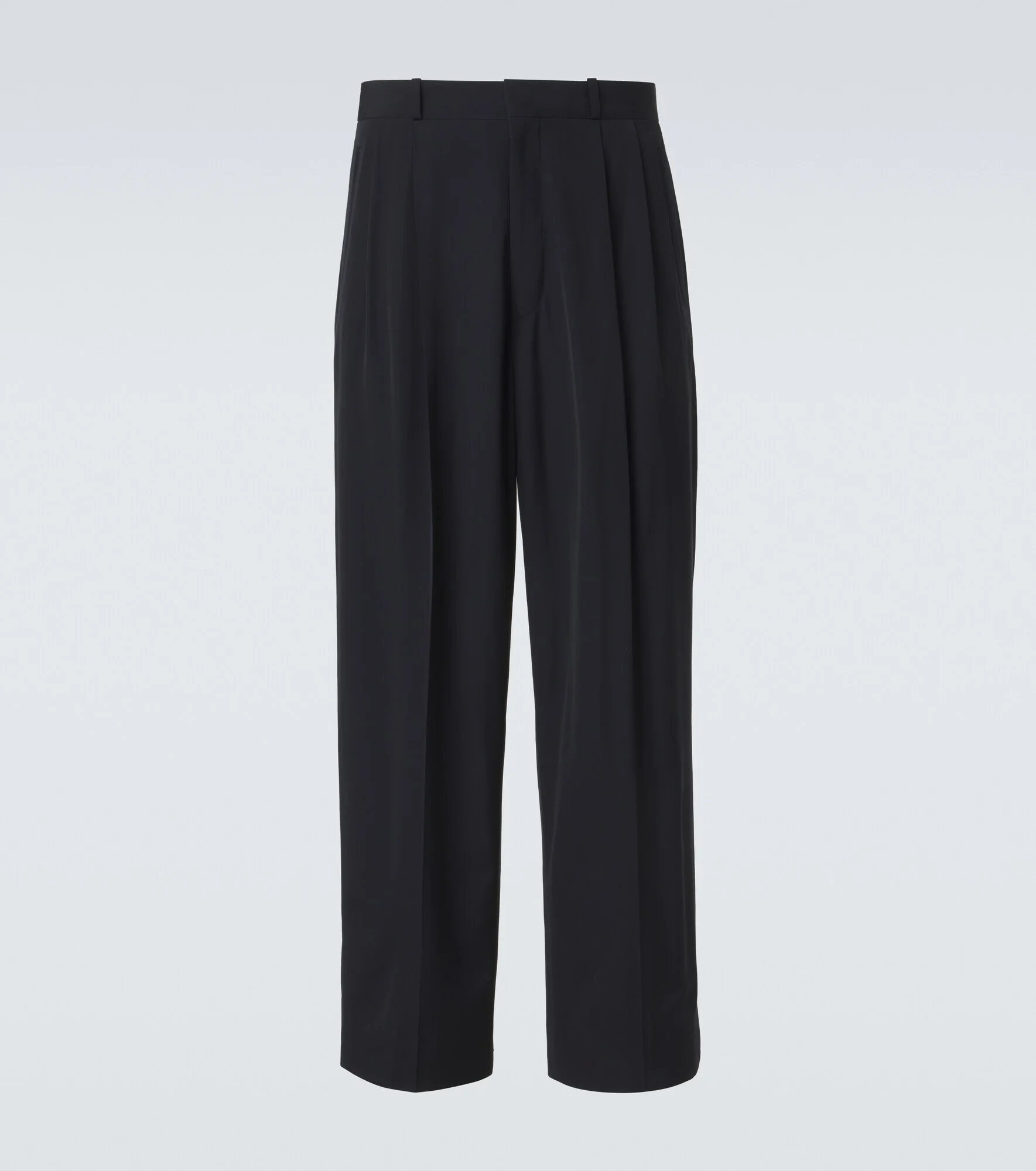 Wool-blend wide-leg pants - 1