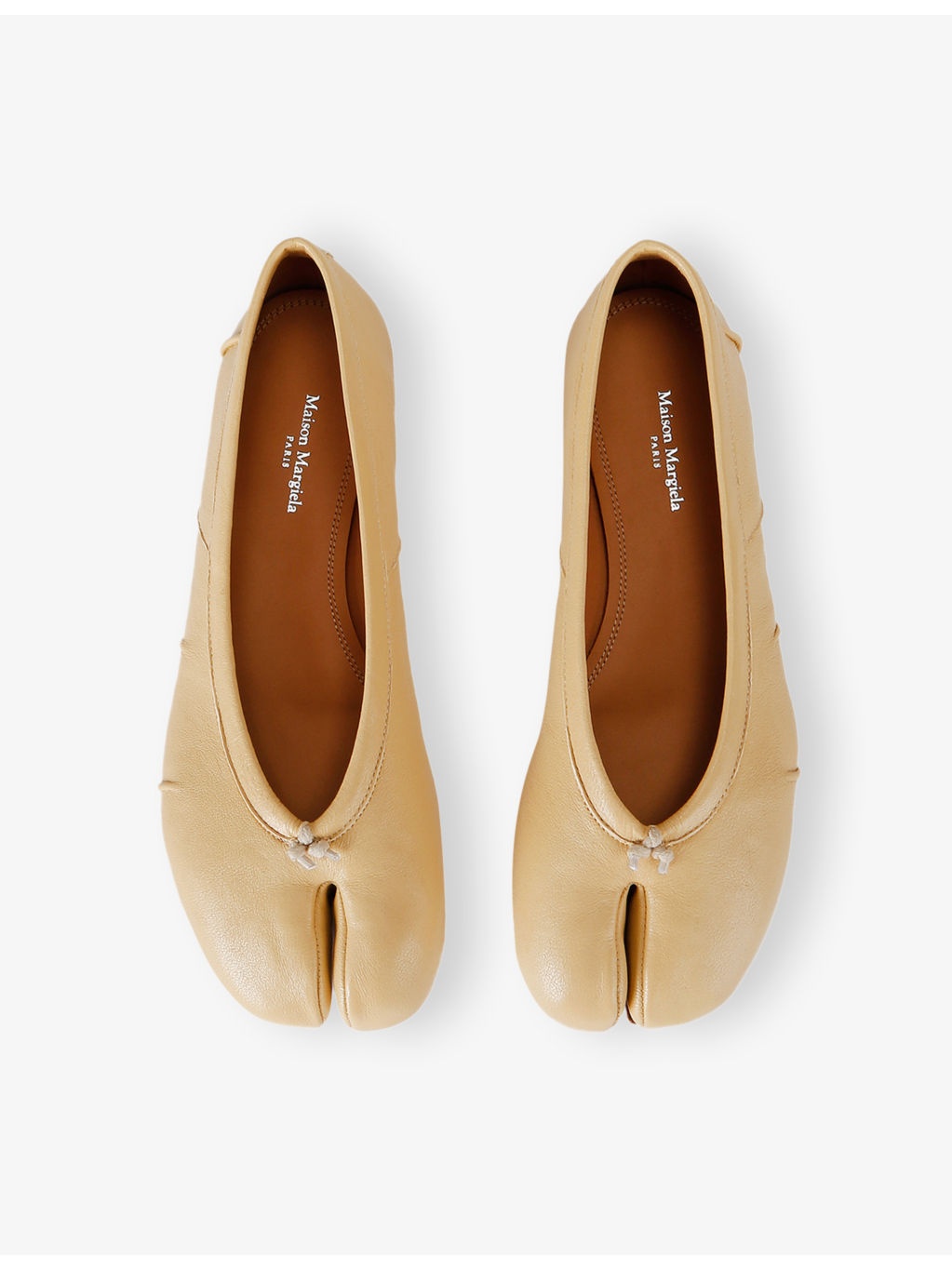 Tabi Split-Toe Leather Ballet Flats - 2