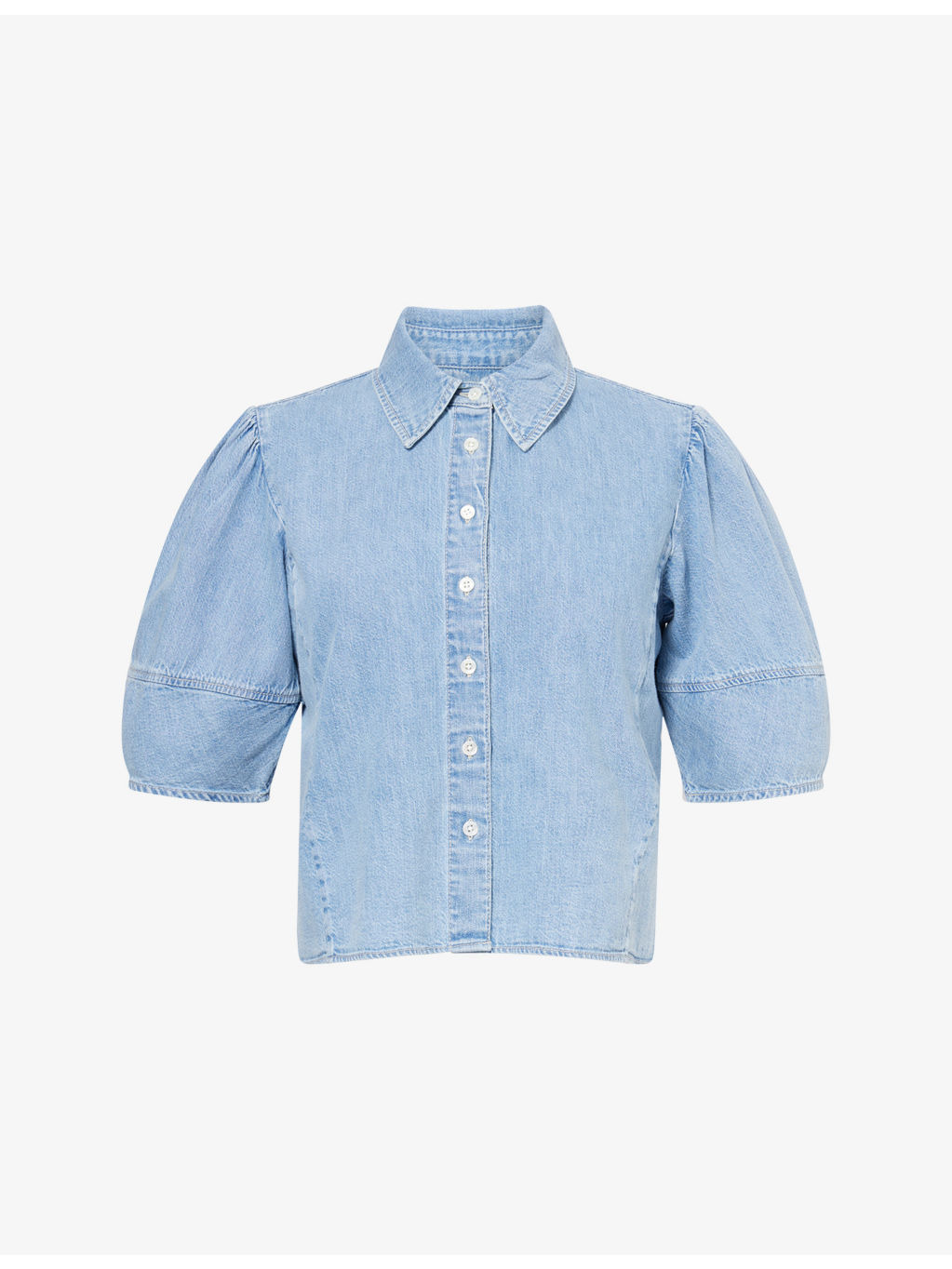 The Lantern Denim Blouse - 1