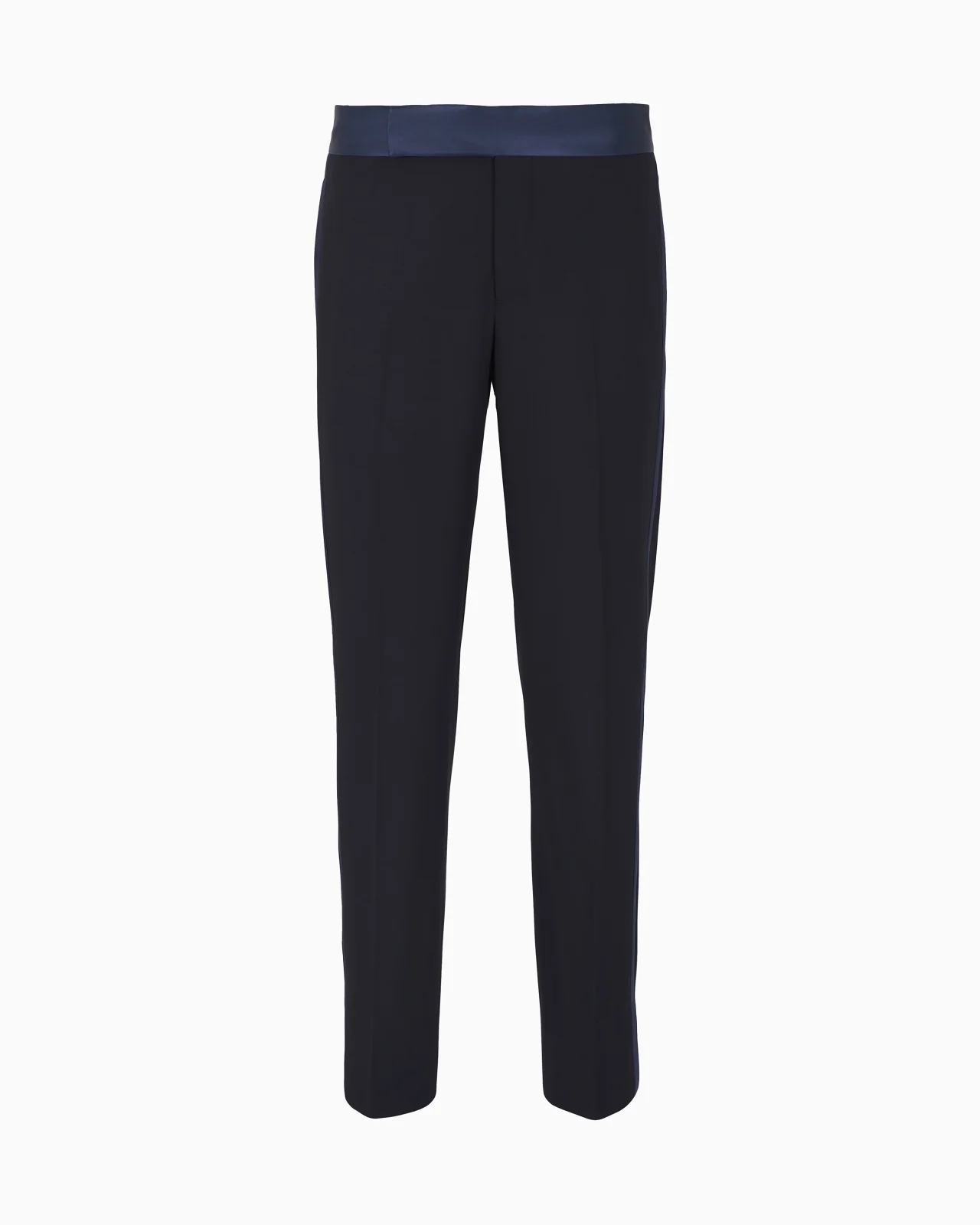 Wool crêpe tuxedo trousers - 1