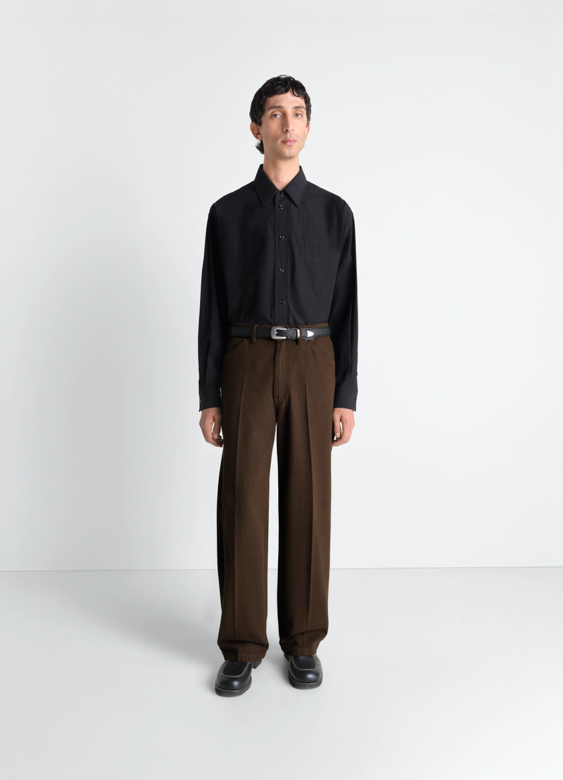 Lemaire WIDE PANTS IN DYED BROKEN TWILL outlook
