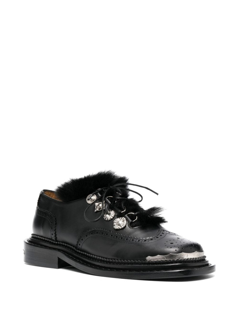 TOGA VIRILIS studded 30mm leather brogues outlook