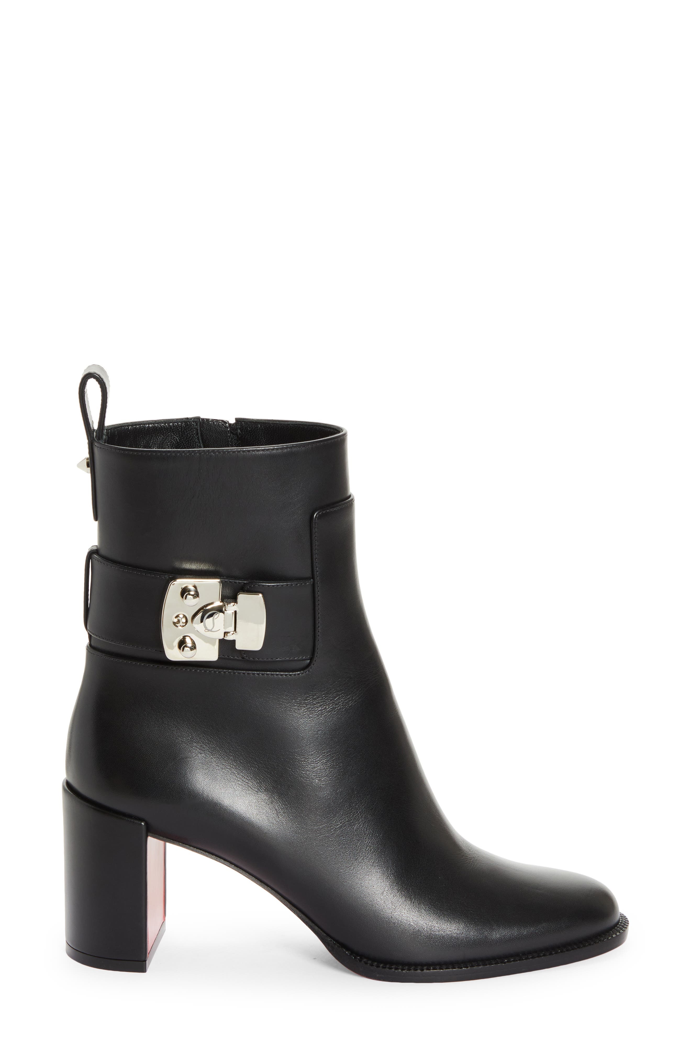 Christian Louboutin Lock Bootie in Black at Nordstrom - 3
