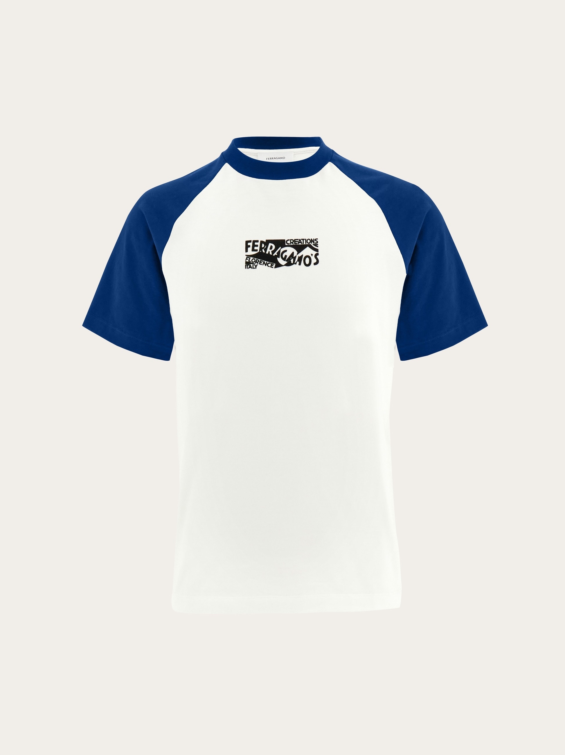 Flocked print t-shirt - 1