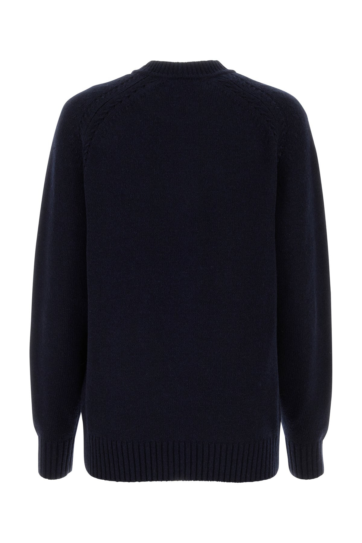Dark blue cashmere blend oversize sweater - 2