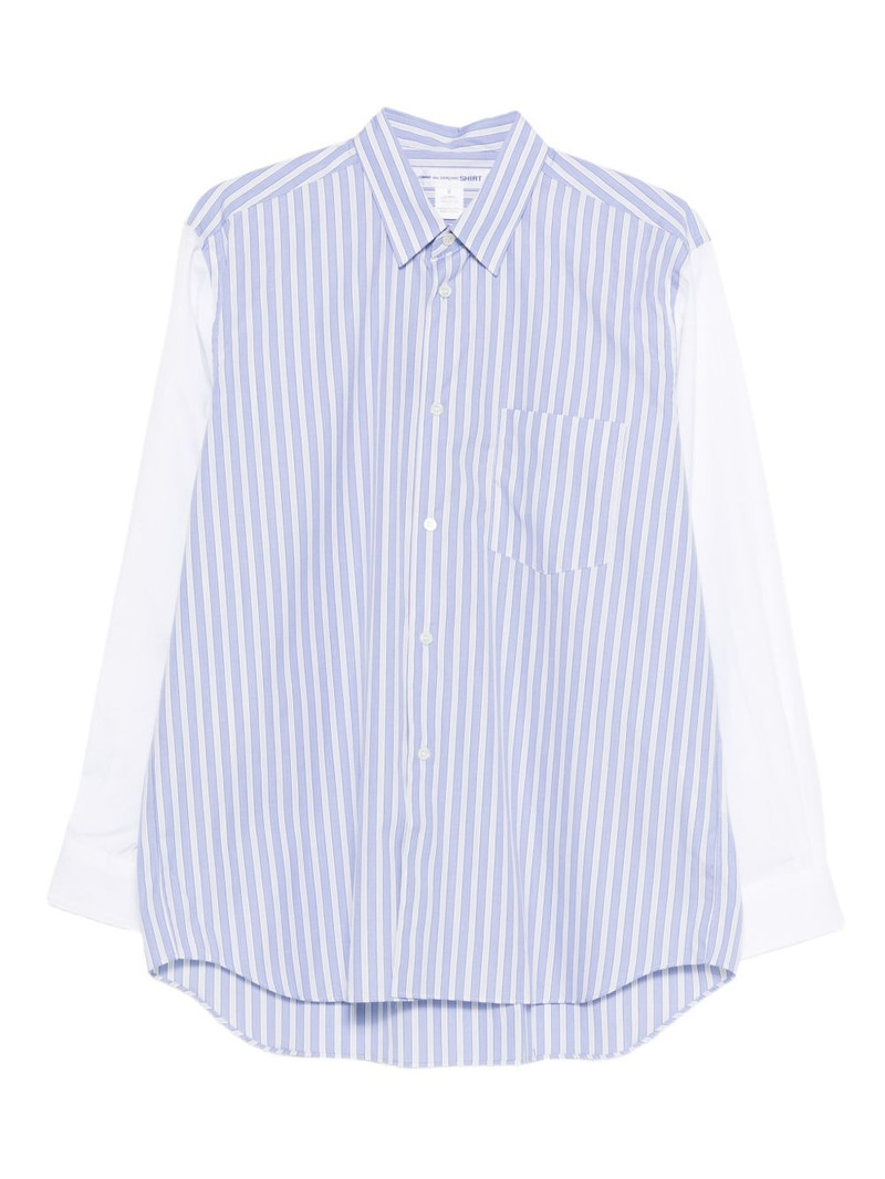 striped colour-block shirt 1
