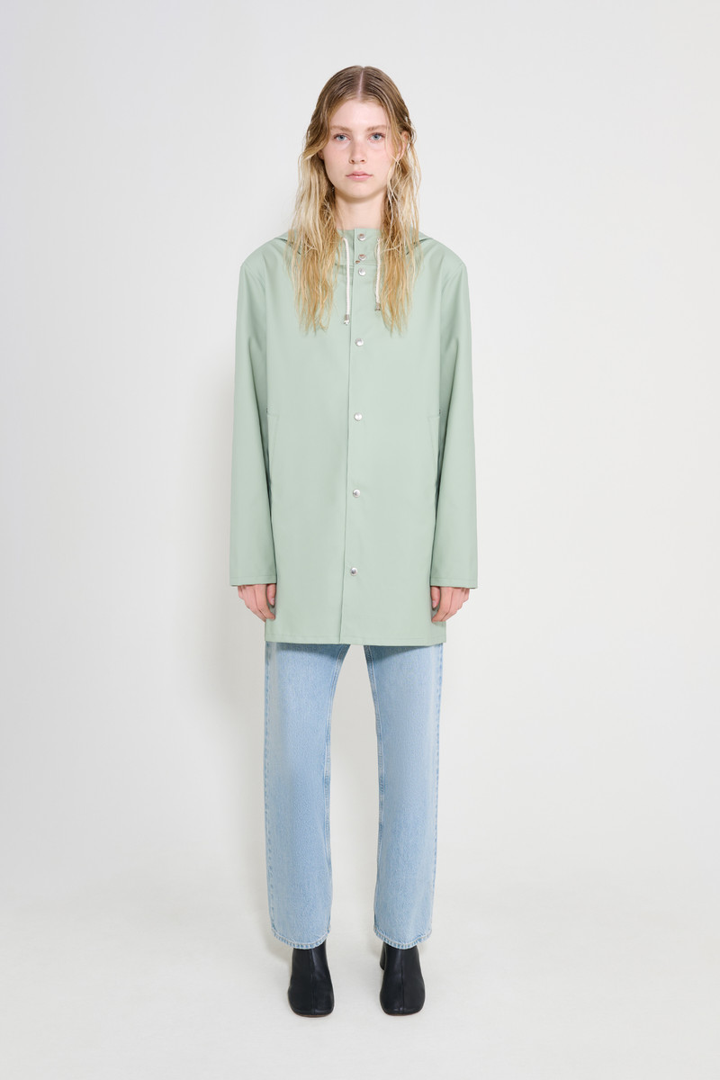 Stockholm Lightweight Raincoat Sage 1