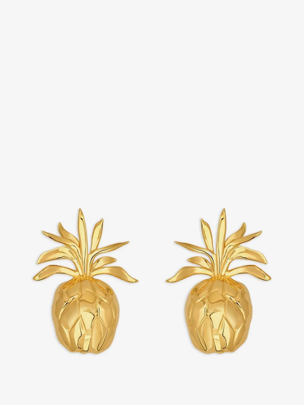 pineapple clip-on earrings - 1