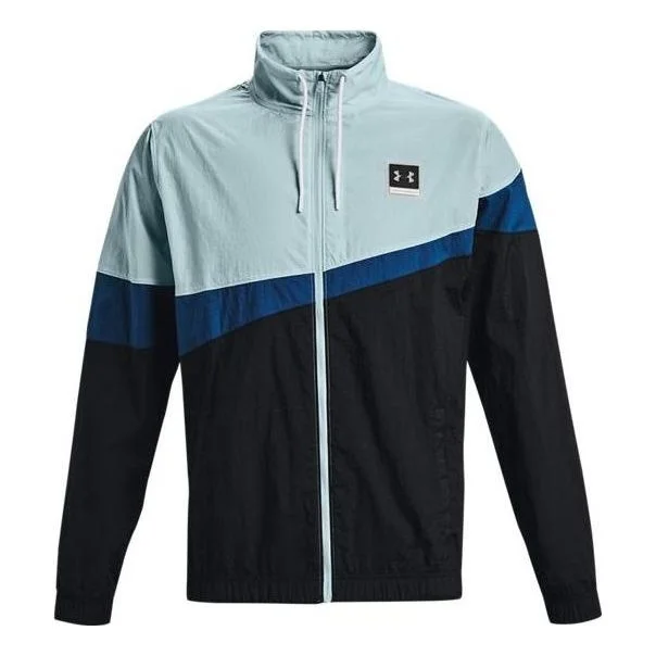 Under Armour Fashion Woven Full Zip Jacket 'Blue Multi' 1366219-478 - 1
