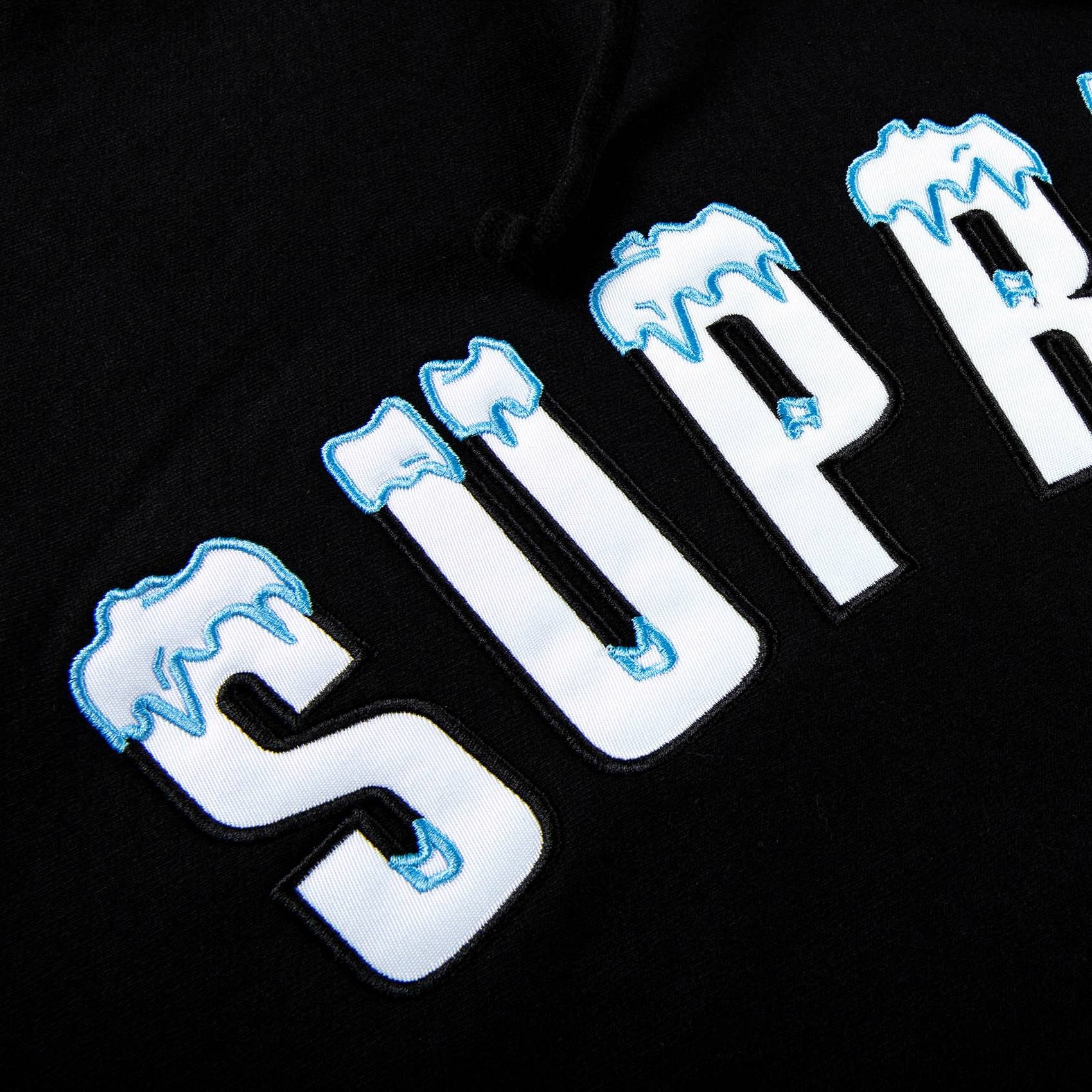Supreme Icy Arc Hooded Sweatshirt 'Black' - 2