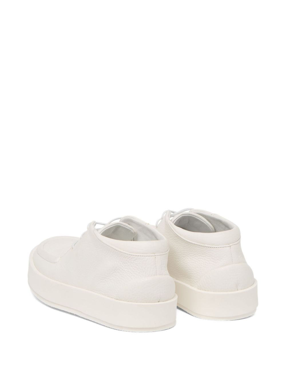 lace-up platform desert boots - 3