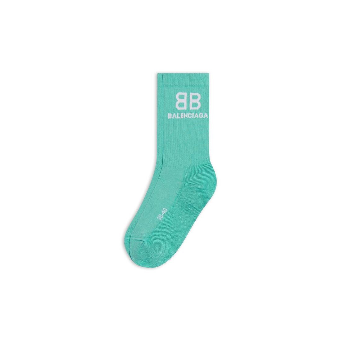 Men's Bb Tennis Socks  in Green - 2