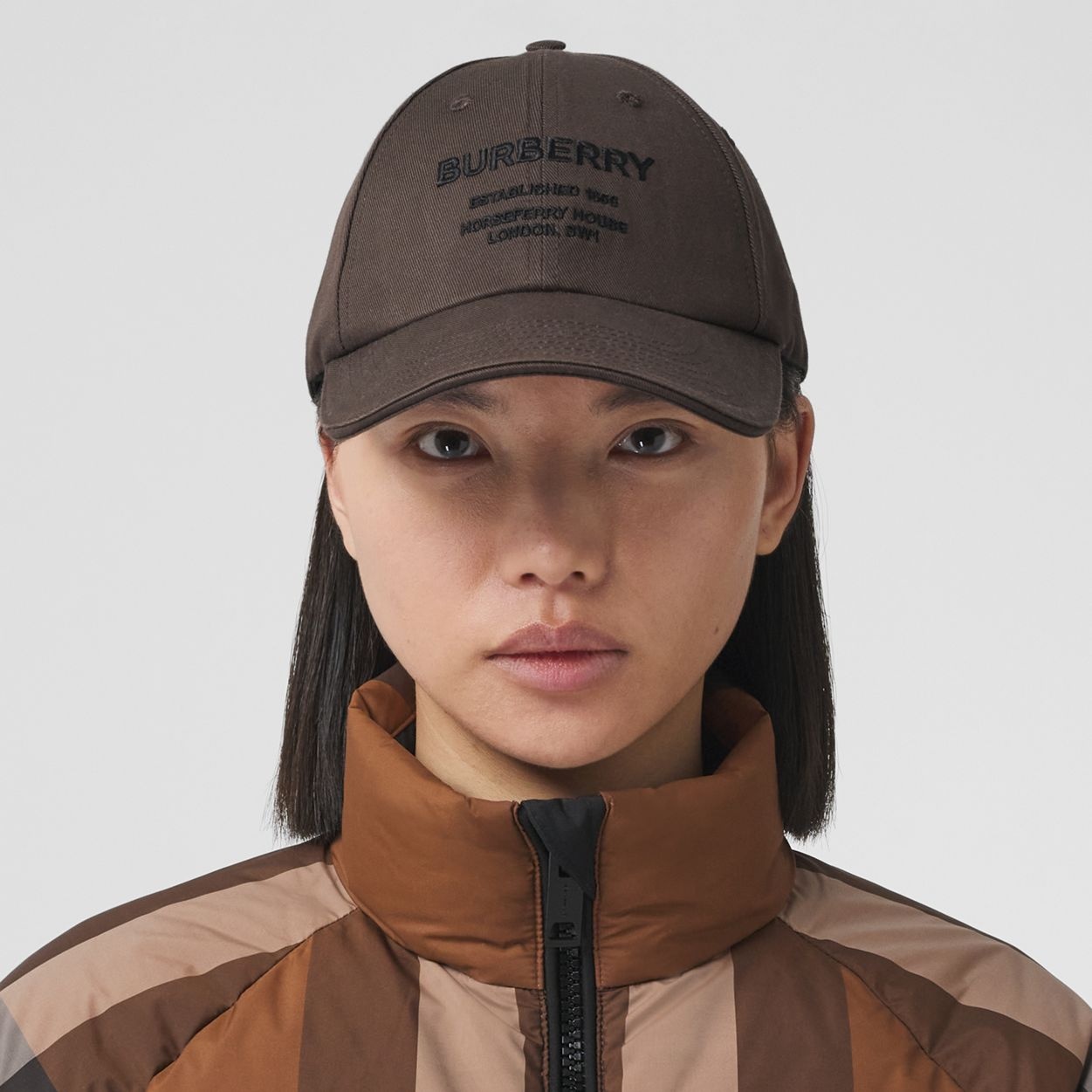 Horseferry Motif Cotton Twill Baseball Cap - 3