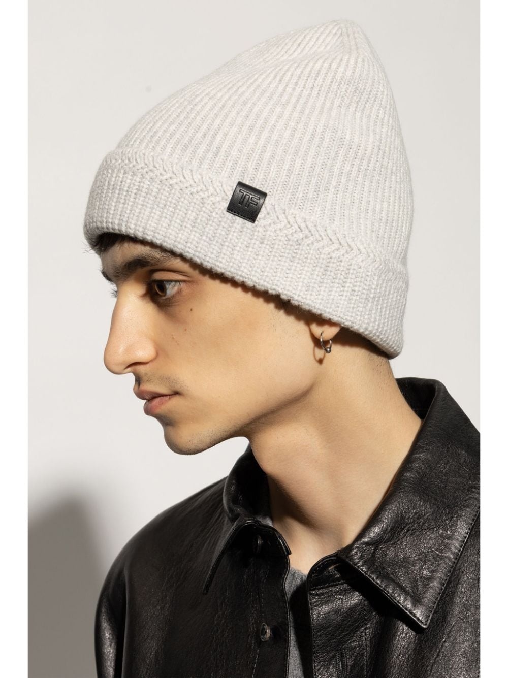 logo-patch beanie - 2