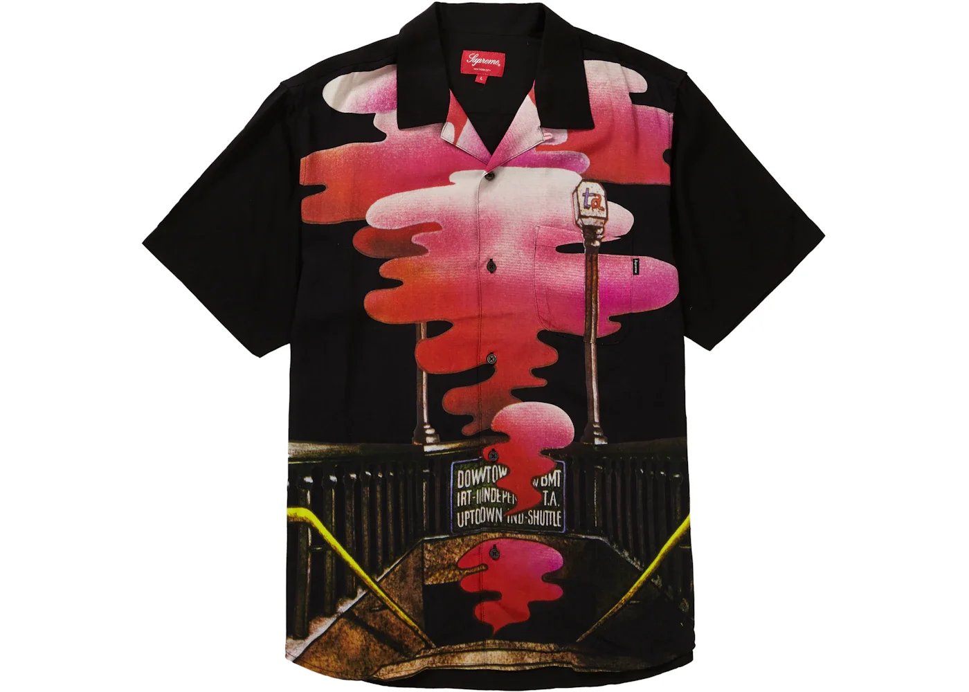 Supreme The Velvet Underground Rayon S/S Shirt Black - 1