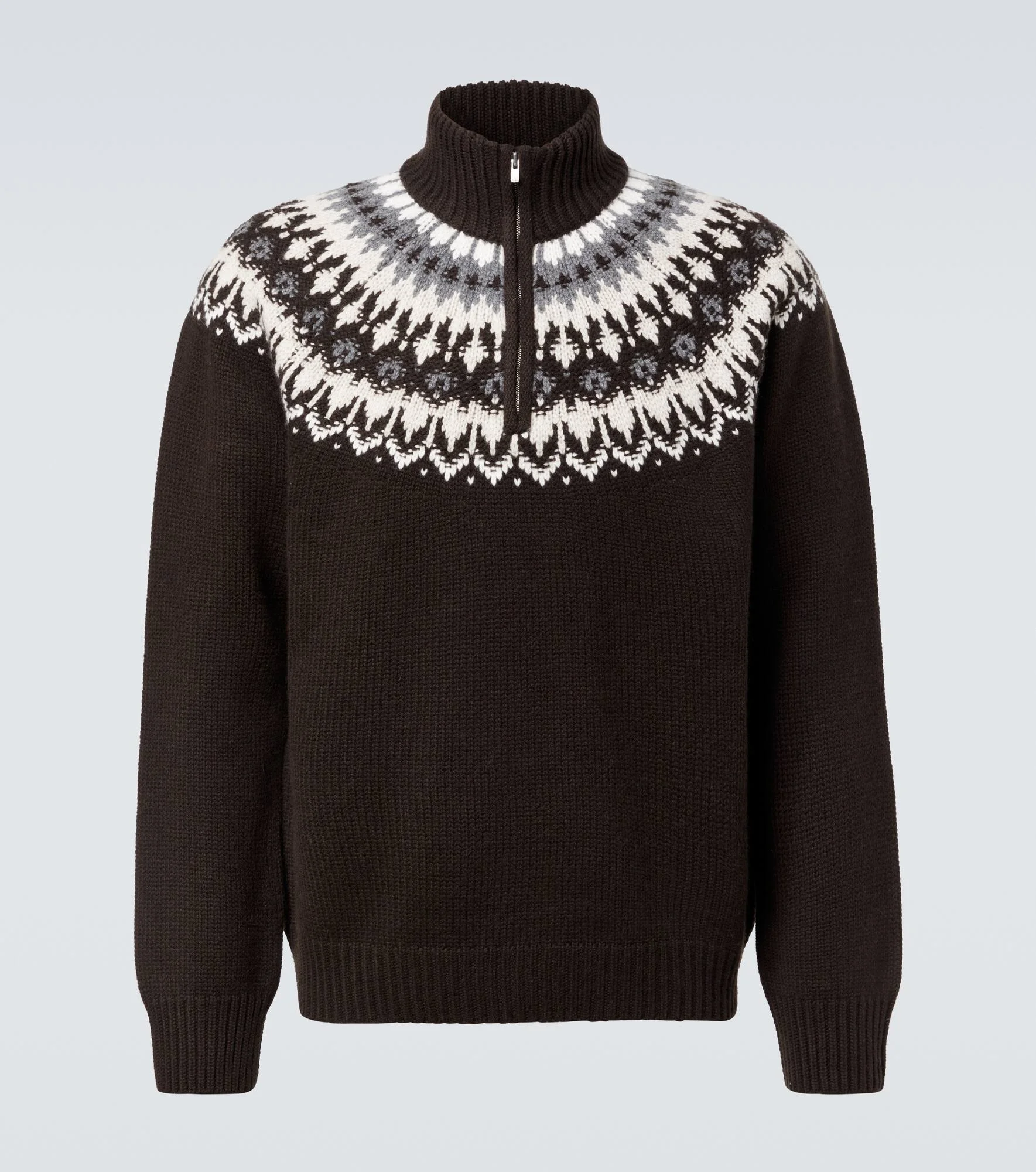 Mr Saint Gervais Fair Isle cashmere sweater - 1