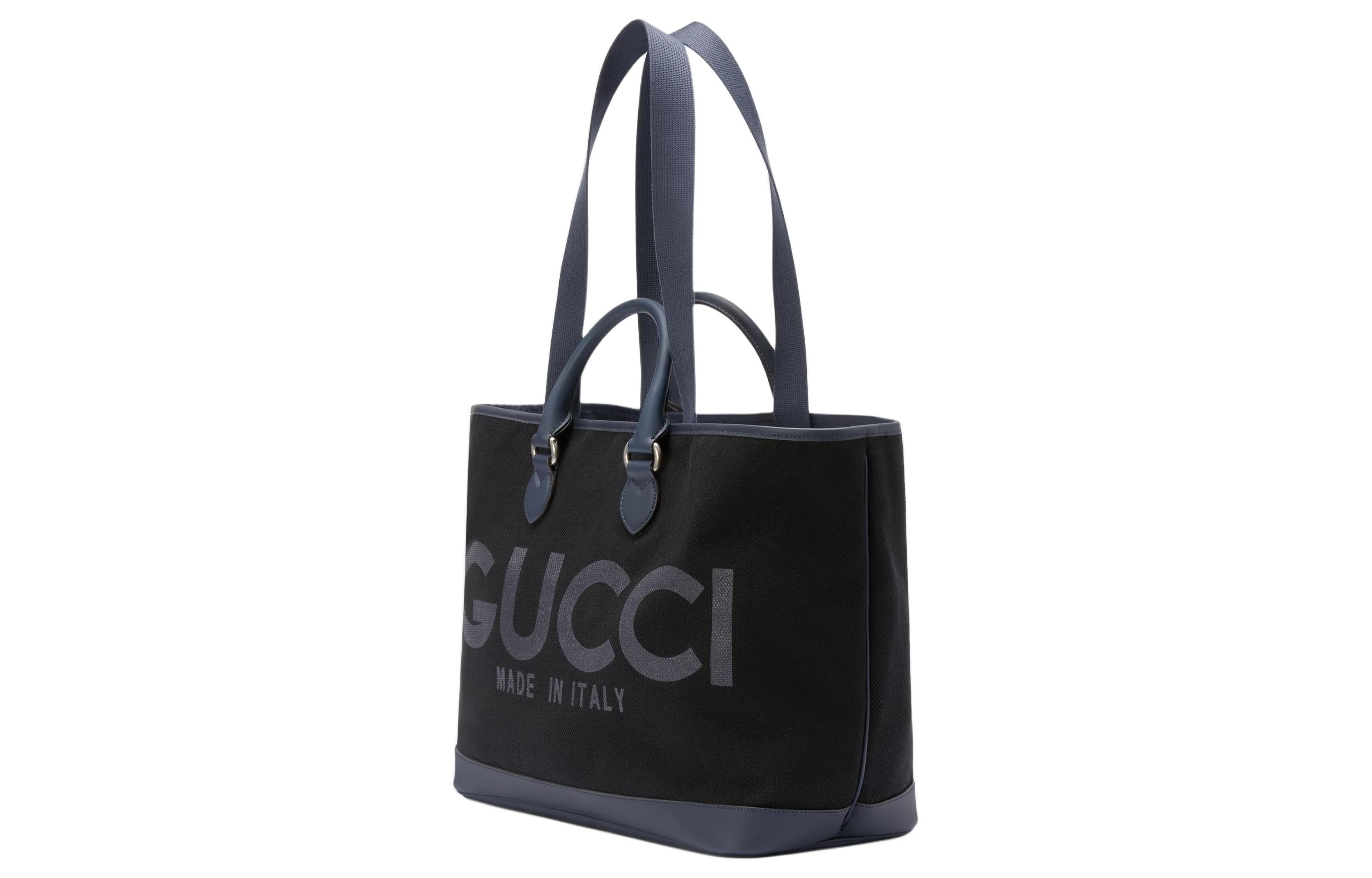 Gucci Large Tote Bag With Gucci Print 'Black' 774183-FACSY-8643 - 2
