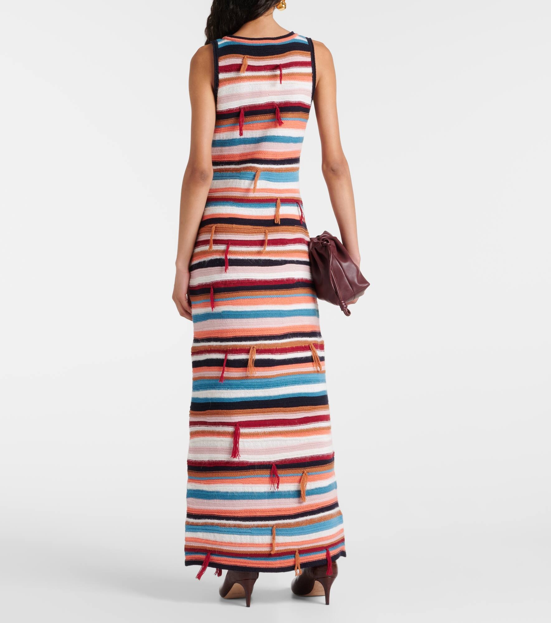 Moment of Joy striped cashmere-blend maxi dress - 3