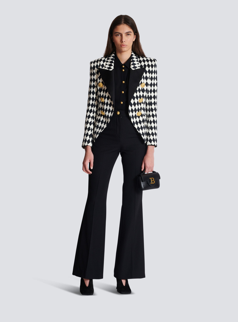 Balmain 6-button Diamond crepe jacket outlook