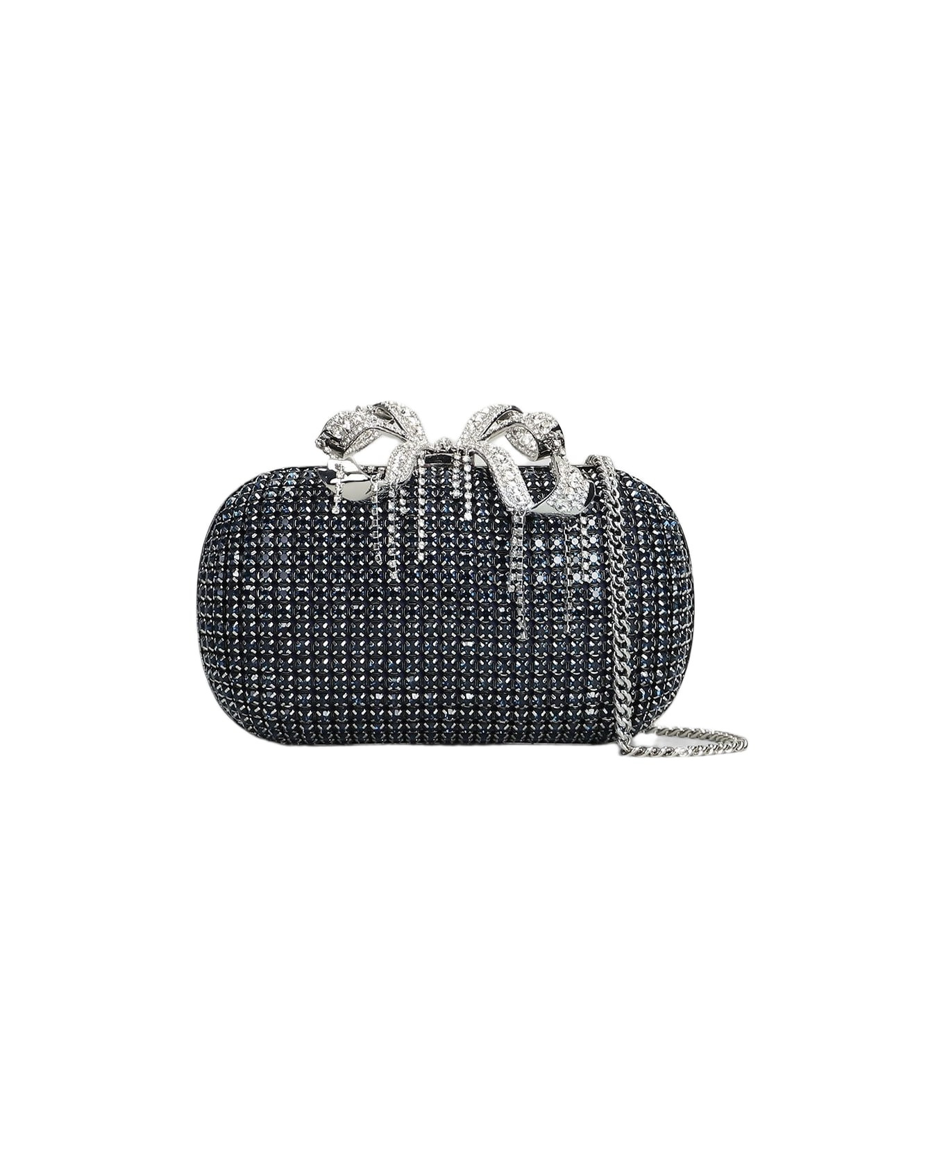Chainmail Clutch In Blue Crystal - 1