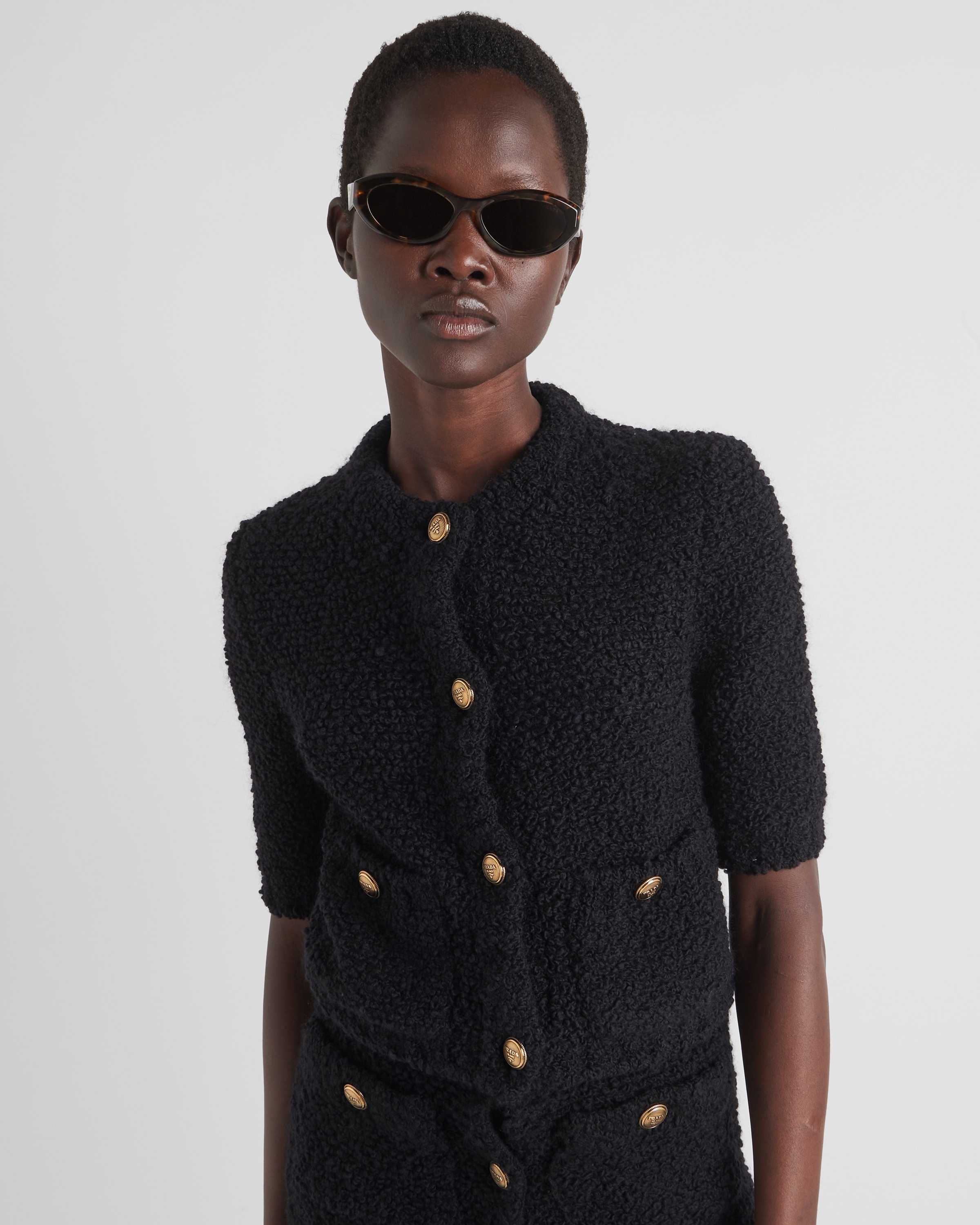 Bouclé mohair cardigan - 3