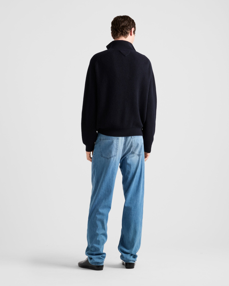 Oversized cashmere polo sweater 5