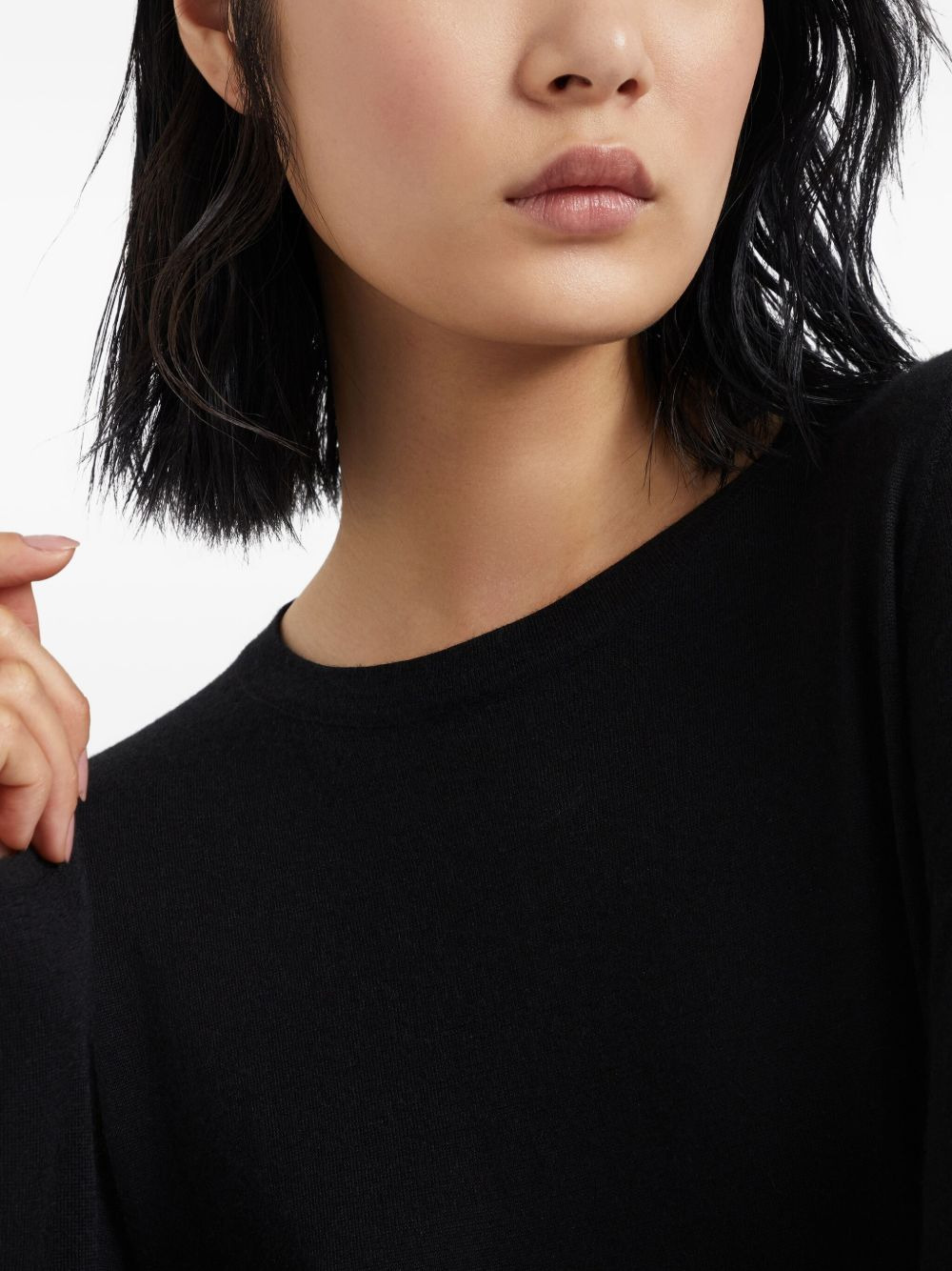 long-sleeve fitted sweater - 6