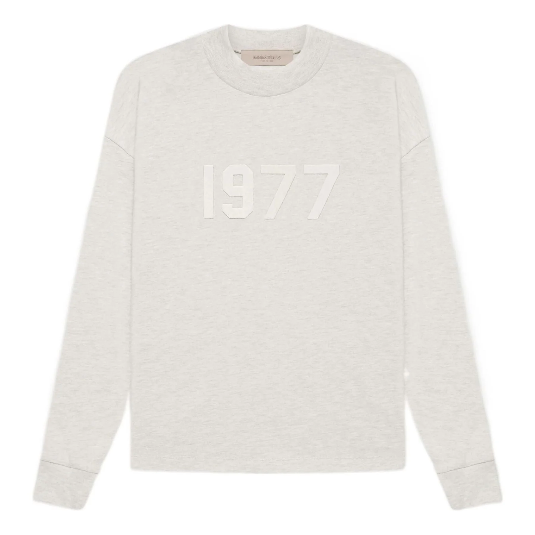 Fear of God Essentials SS22 Long Sleeve Tee Light Oatmeal 1977 FOG-SS22-238 - 1