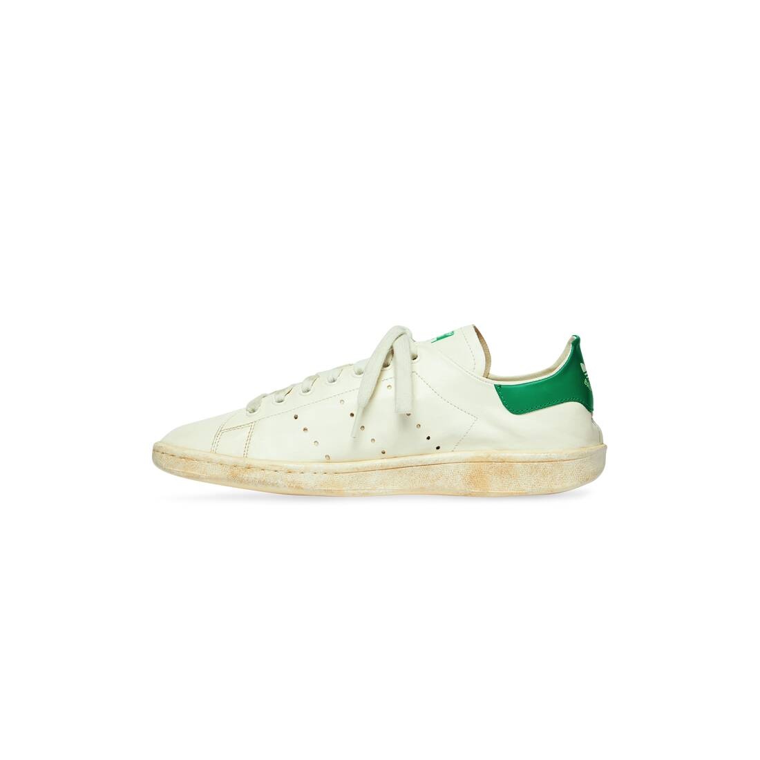 Men's Balenciaga / Adidas Stan Smith Worn-out Sneaker in Off White - 8