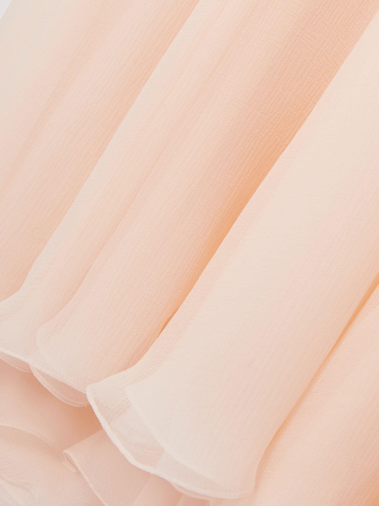 Organic silk-mousseline maxi skirt Blush - 5