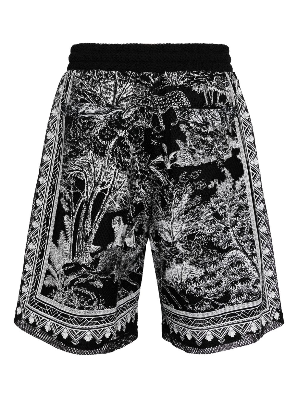 graphic-print deck shorts - 2