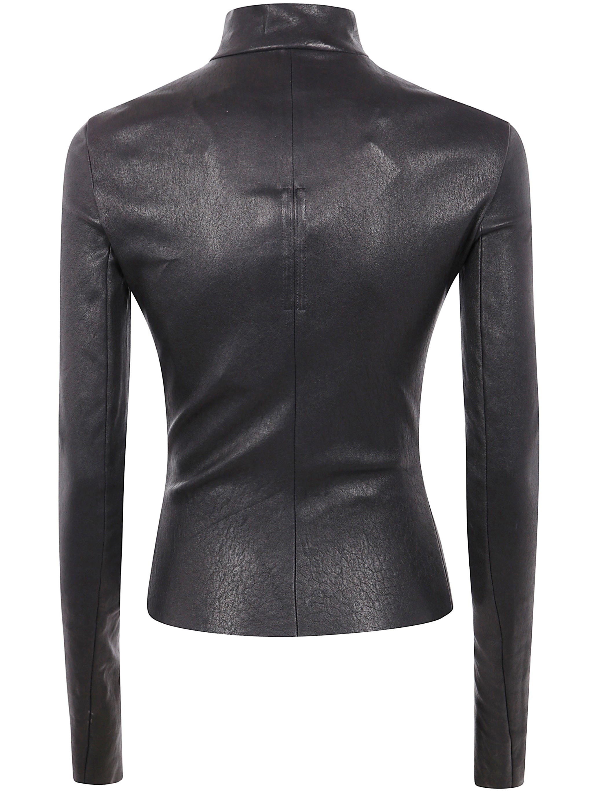 Rick Owens Women "Gary" Leather Jacket - 2