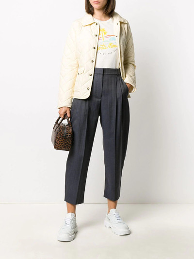 Stella McCartney herringbone balloon-leg trousers outlook