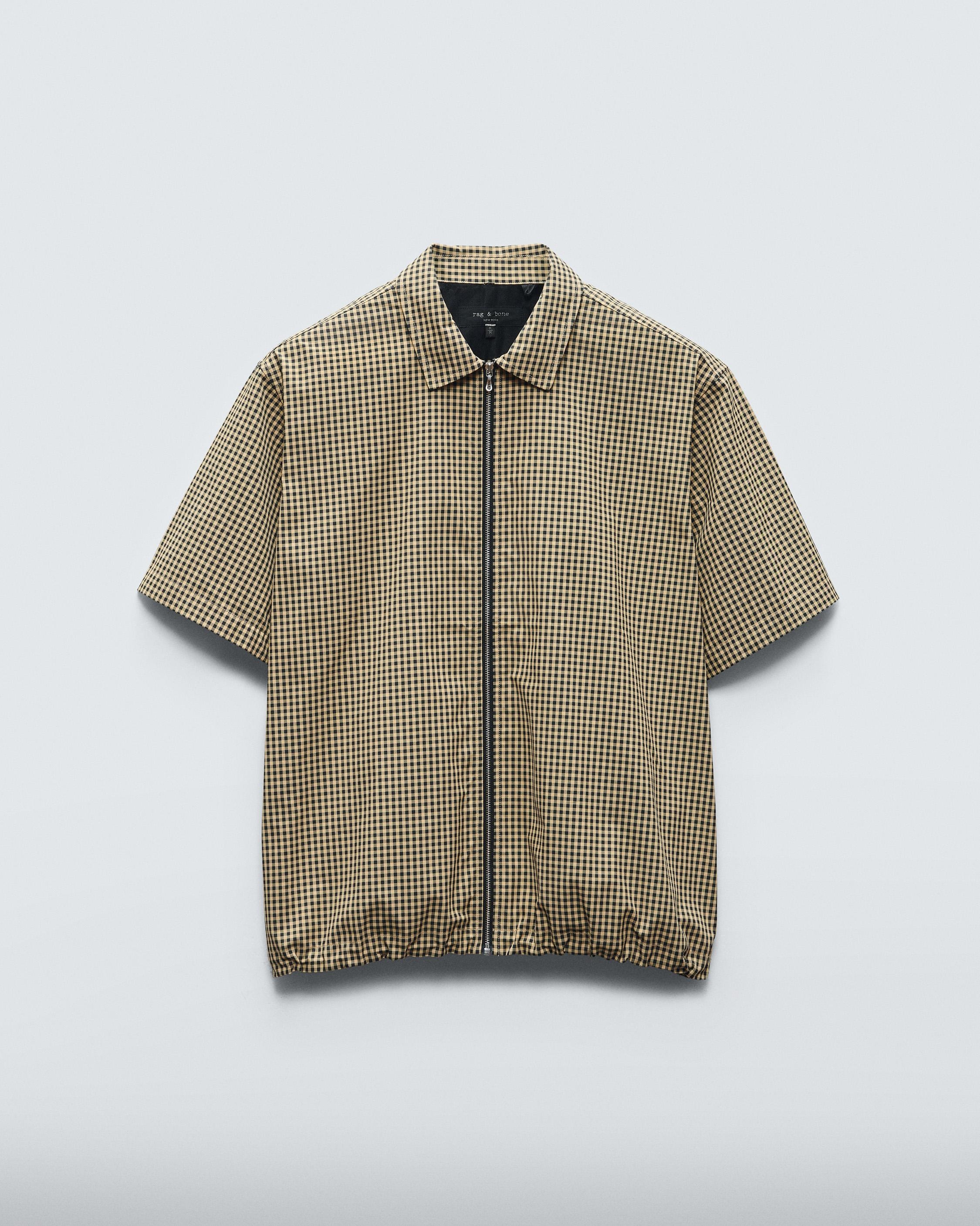 Noah Gingham Zip Shirt
Relaxed Fit Button Down - 1