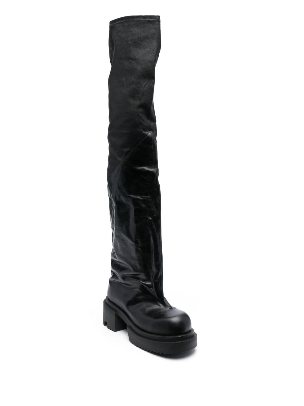 Bogun 78mm leather flared boots - 2