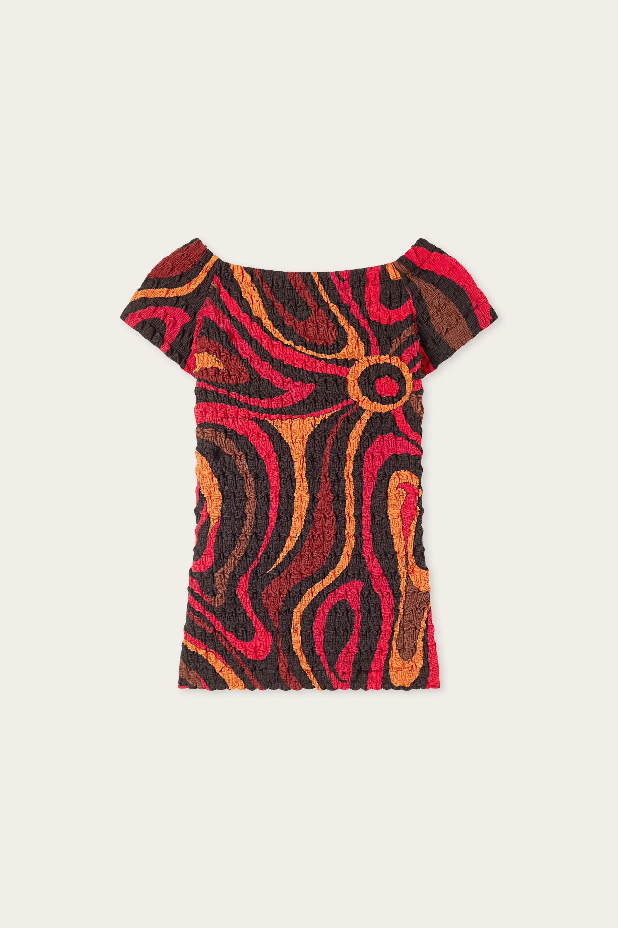 MARMO PRINT SHIBORI TOP - 1